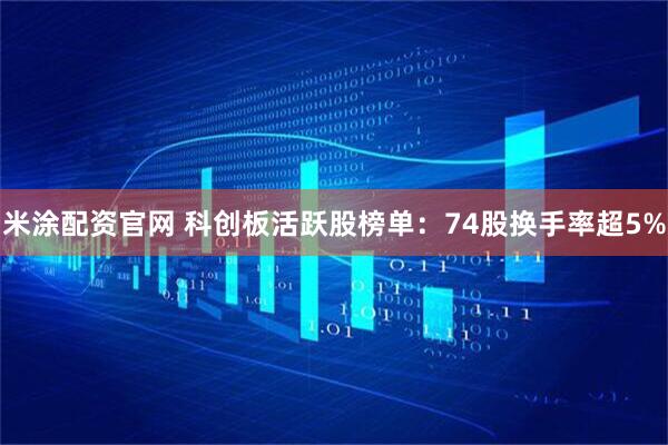 米涂配资官网 科创板活跃股榜单：74股换手率超5%