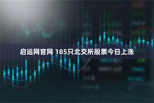 启远网官网 185只北交所股票今日上涨